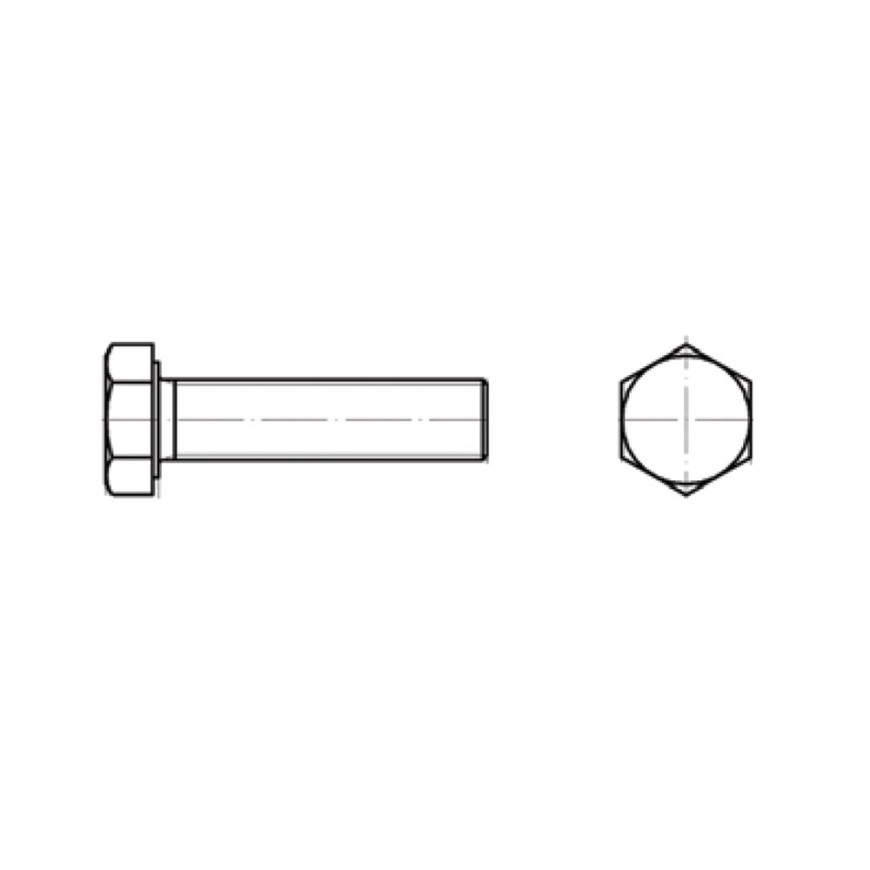 ΒΙΔΑ DIN 933 INOX 8x50mm (ΣΥΣΚ.4τμχ)