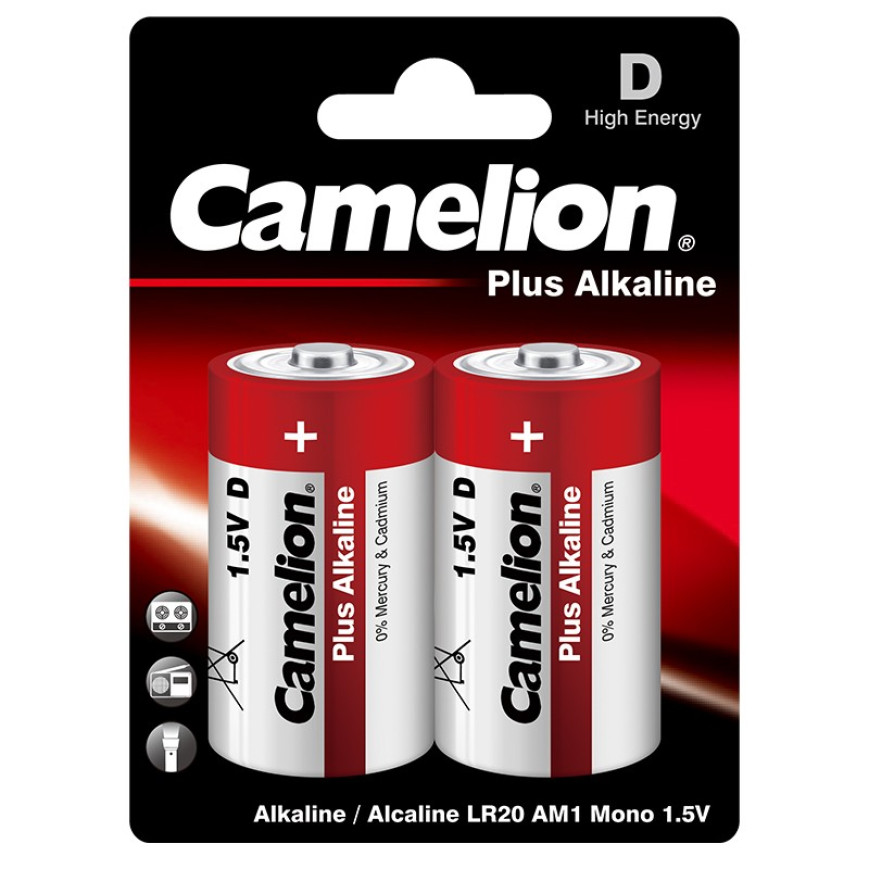 ΜΠΑΤΑΡΙΑ CAMELION ΑΛΚΑΛΙΚΗ D 1,5V