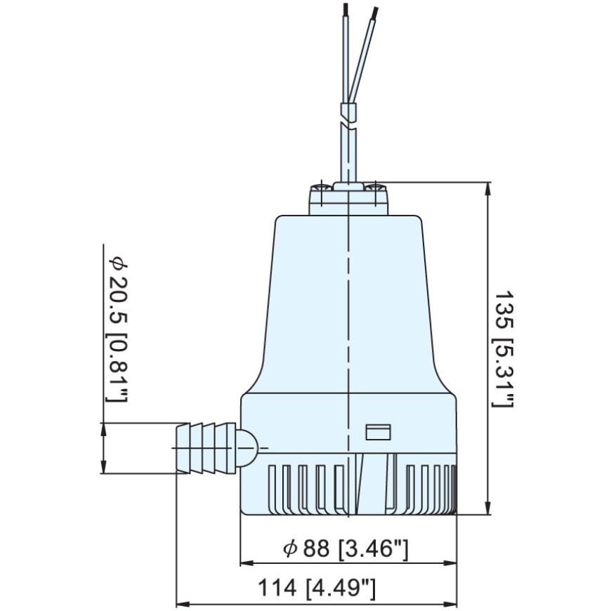 ANΤΛΙΑ ΣΕΝΤΙΝΑΣ 600GPH